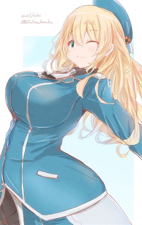 обои аниме Аниме девушки Коллекция Kantai Atago KanColle длинные волосы блондинка