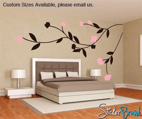 Vinyl Wall Decal Sticker Floral Vines AC103B Etsy