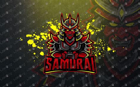 Gamer Samurai Mascot Logo Gamer Samurai Esports Logo Lobotz Ltd