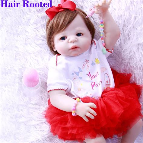 57cm New Born Baby Alive Dolls Full Silicone Reborn Baby Dolls Bebes