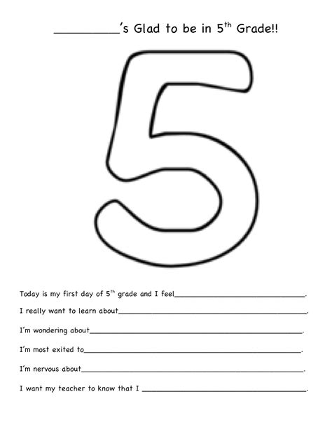 5th Grade Fun Worksheets