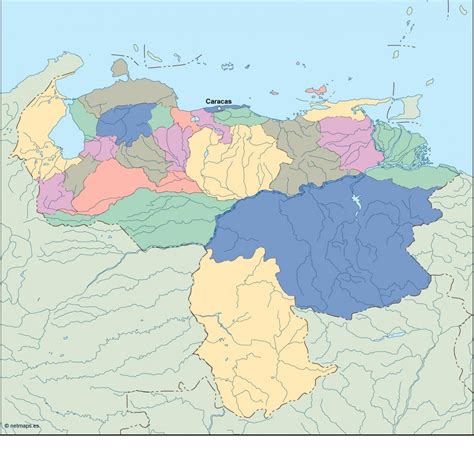Venezuela Vector Map Maps Download Vector Files For Adobe Illustrator