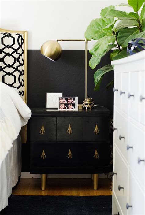 How To Style Your Bedside Table Black Gold Bedroom Gold Bedroom