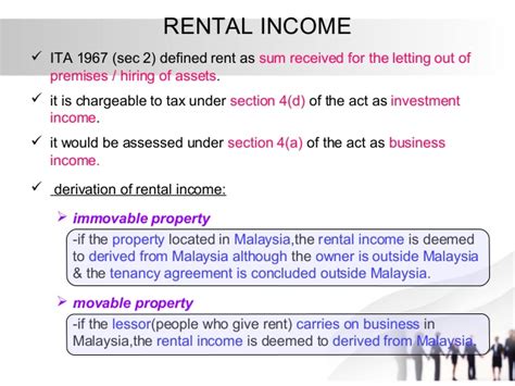 As per the bik guidelines, his gross income under section 13(1)(b) is as follows: Taxation principles: Dividend, Interest, Rental, Royalty ...