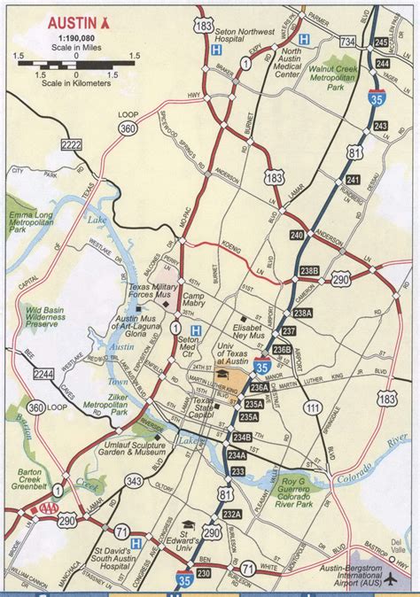 Map Of Austin Texas Roads Get Latest Map Update