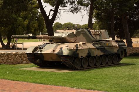 Ex Australian Army Leopard Tank On Permanent Display At Two Wells South