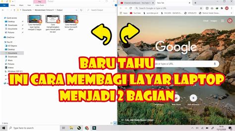 Cara Membelah Layar Laptop Menjadi 2 Bagian Split Screen Layar Laptop