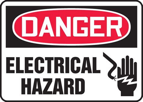 Electrical Hazard OSHA Danger Safety Sign MELC018