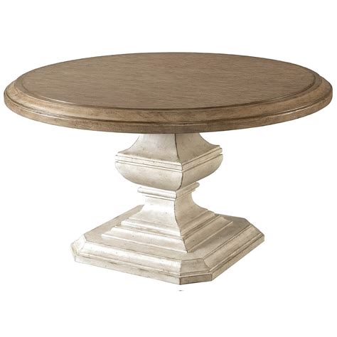 Dining table with solid acacia wood top. Riverside Furniture Elizabeth 54-Inch Round Dining Table ...