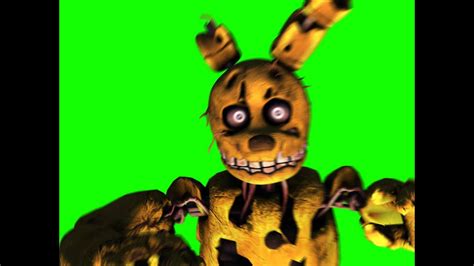 Fnaf 3 Springtrap Jumpscares Greenscreen Animation Youtube