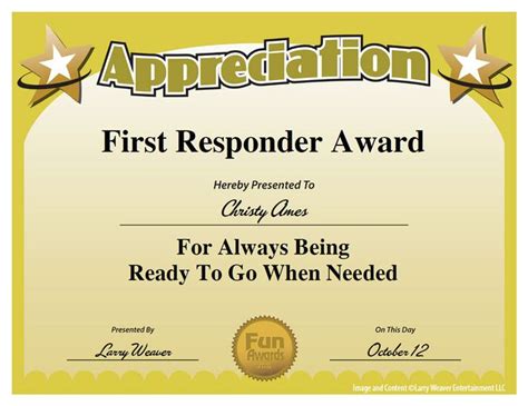 Top 10 List Funny Awards Certificates Funny Awards Employee Awards