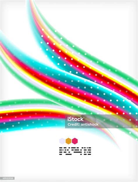 Smooth Colorful Business Elegant Wave Design Stock Illustration