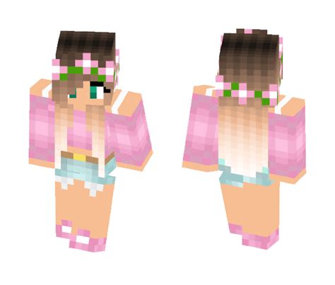 Download Pink Summer Girl Minecraft Skin For Free Superminecraftskins