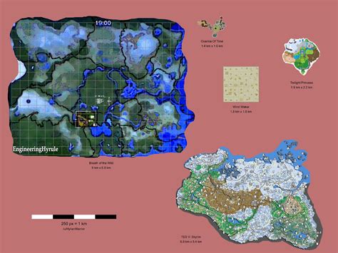 An Estimated Look At The Size Of Zelda Breath Of The Wilds Map
