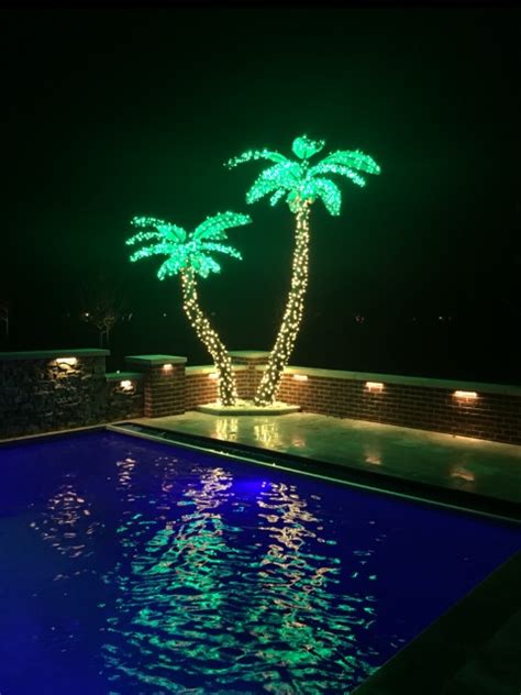 Outdoor Led Lighted Palm Trees Outdoor Lighting Ideas