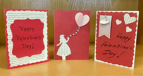 Literary Valentines Day Card Craft Create Your Own Valentines Day