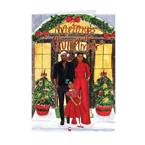 Christmas Cards Perfect Black Christmas Cards For African Etsy