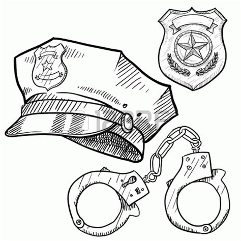 Police Badges Coloring Pages For Kinder Coloring Home