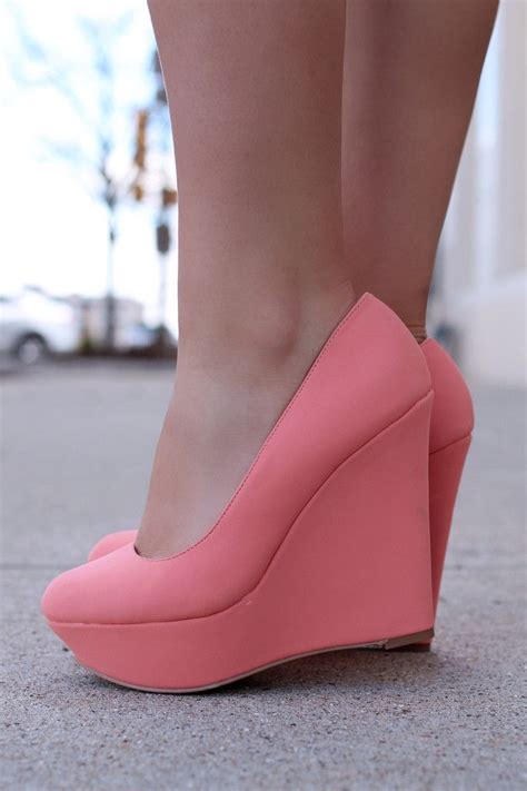 Pink Closed Toe Wedges Womens Clothing Boutique