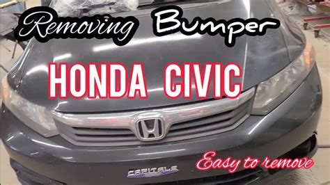 How To Remove Bumper Honda Civic Paano Tanggalin Bumper Honda Civic