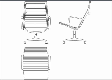 Aluminum Chair In Autocad Download Cad Free 2768 Kb Bibliocad