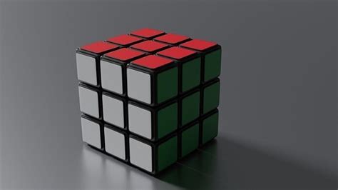 Rubiks Cube Free 3d Model Cgtrader