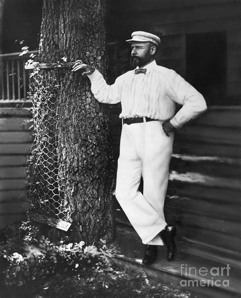 Louis Henry Sullivan Stands Next To Tree Photograph By Bettmann Fine