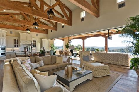 Indoor Outdoor Living Room In Rancho Santa Fe Living