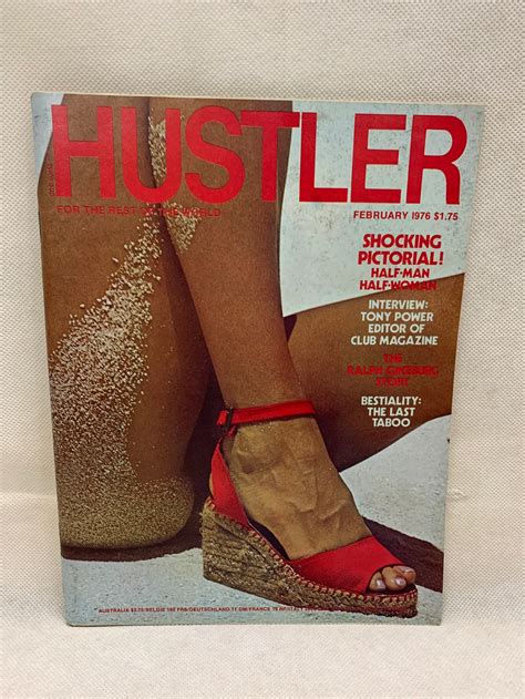 Vintage Hustler February 1976 Complete With Centerfold Etsy