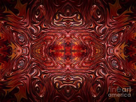Hearts Fire Storm Of Love Fractal Abstract Digital Art By Rose Santuci