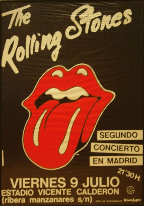 rolling stones en España Cartel del segundo concierto de 1982 Fotos