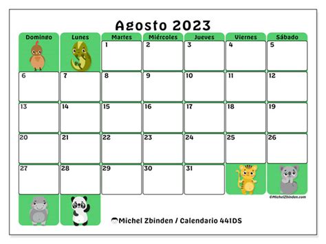 Calendario Agosto 2023 441 Michel Zbinden Es