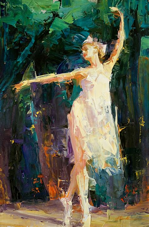 Fairies And Fireflies Expressionist Painting Fine Art Dance Paintings