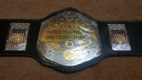 Awa World Heavyweight Championship Wrestling Belt Wrestling World