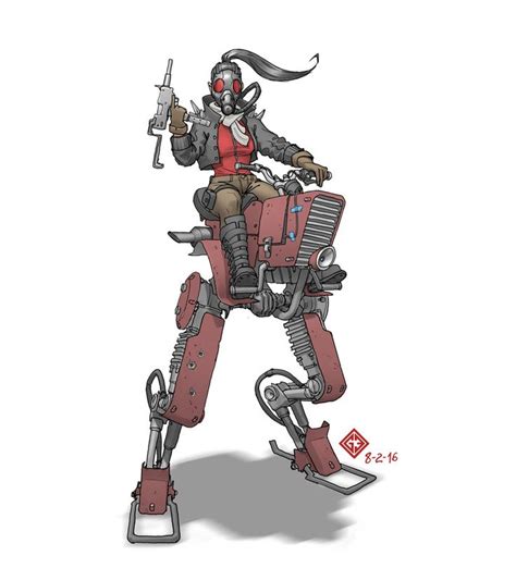 Bandit By Mr Einikis On Deviantart Robot Cute Steampunk Weapons Mech