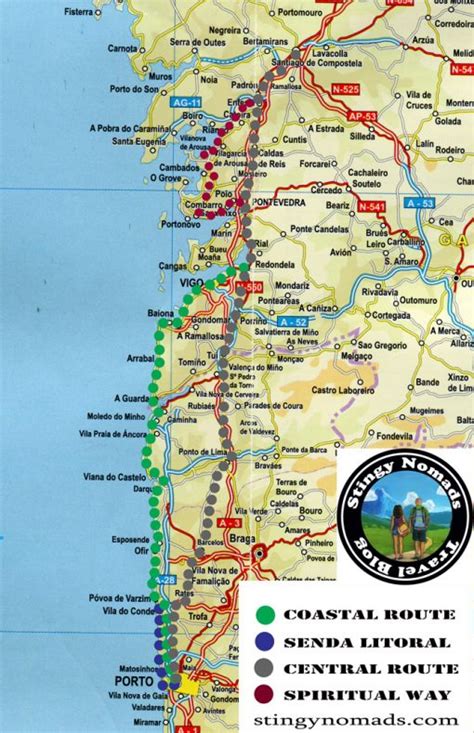 The Portuguese Camino De Santiago Our Detailed Guide And Itinerary Stingy Nomads Camino De