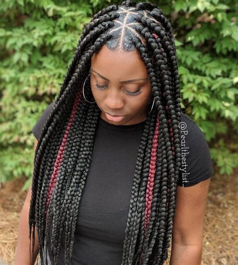 30 Amazing Triangle Box Braids We Cannot Get Over New Natural Hairstyles