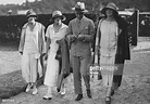 George Mountbatten, 2nd Marquess of Milford Haven , out walking with ...