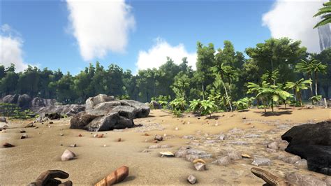 Desktop Wallpaper Beach Sunset From Ark Survival Evolved Game Hd