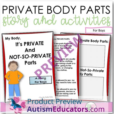 My Body Its Private And Not So Private Parts Social Skills Story