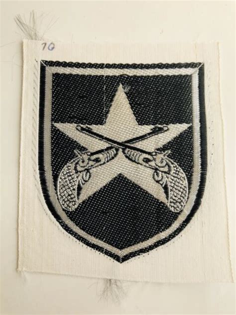 Original South Vietnam Arvn Military Police Bevo Silk Woven Patch