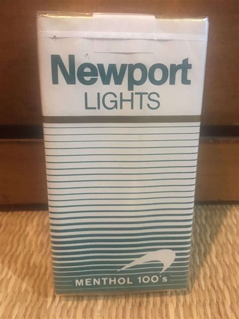 Newport Lights Menthol 100s Cigarette Soft Pack Danlys Vintage