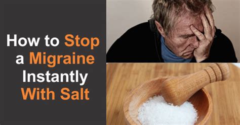 This Is How You Stop A Migraine Instantly With Salt Tips For Home