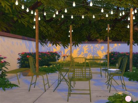 The Sims Resource Olive Juice Wire Patio Set By Dot • Sims 4 Downloads