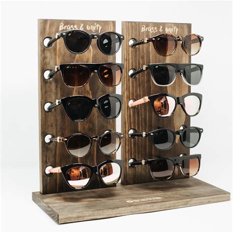Shop Sunglass Display Classic Eyewear Brass And Unity