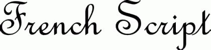 Including free handwriting fonts, calligraphy fonts, modern fonts, script fonts, brush fonts, sans and sans serif fonts. French Script free font download