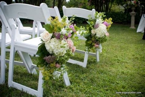 Check out our ceremony chairs selection for the very best in unique or custom, handmade pieces from our shops. Chair Flowers | Wedding ceremony, Outdoor wedding, Ceremony