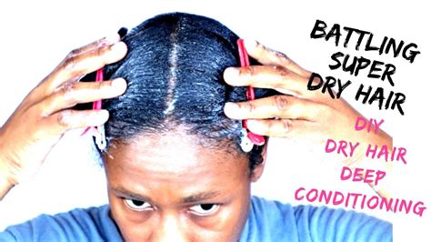 Diy Deep Conditioning Routine For Dry Relaxed Hair Youtube
