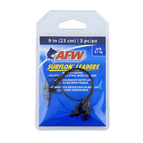 Stainless Steel Wire Leader Afw Surflon Leaders Nylon Coated 1x7