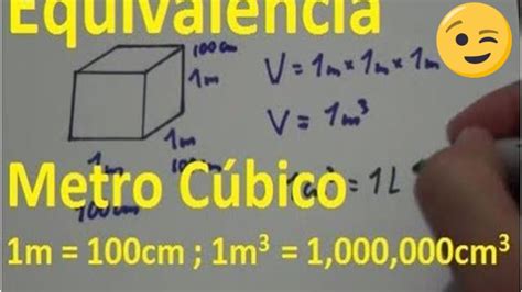 Equivalencia Metro Cúbico ☑️conversión M3 A Cm3 Y Litros Libro De